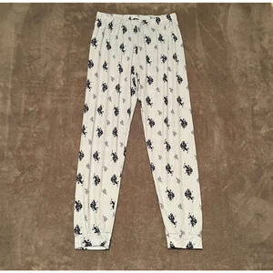 Women’s US POLO ASSN. Light Blue Polo Logo with White Dot Pajama Pants XL Jogger
